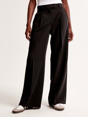 A&F Harper Tailored Ultra Wide Leg Pant SIZE 25 LONG